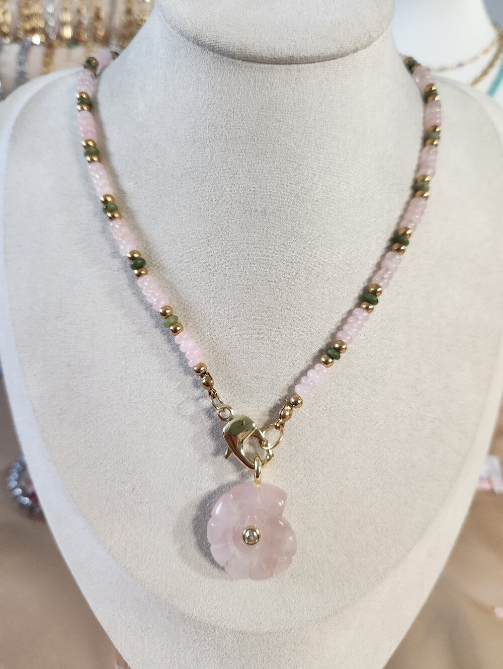 Handmade Natural Stone Neckalce - Picture 3 of 5